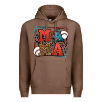 Chestnut leopard baseball mama Mother's Day Premium Hoodie - LillyAllenDesigns