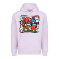 Lilac leopard baseball mama Mother's Day Premium Hoodie - LillyAllenDesigns
