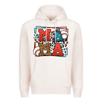 Pale Pink leopard baseball mama Mother's Day Premium Hoodie - LillyAllenDesigns