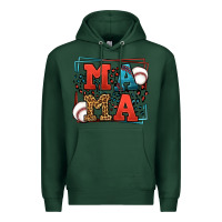 Sports Green leopard baseball mama Mother's Day Premium Hoodie - LillyAllenDesigns