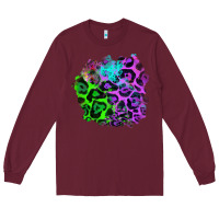 Colorful Leopard Patch Long Sleeve Tee | Teevron