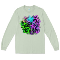 Matcha Colorful Leopard patch Long Sleeve Tee - RanaPortraitStore