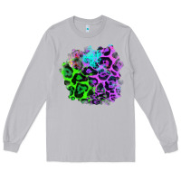 Moon Dust Colorful Leopard patch Long Sleeve Tee - RanaPortraitStore