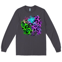 Smoke Colorful Leopard patch Long Sleeve Tee - RanaPortraitStore