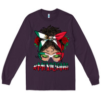 Plum Mexicana Messy Bun Mama Long Sleeve Tee - BundleAndBundleShop