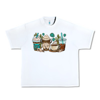 White bull skull coffee cups Urban Heavy Tee - OliviaCreatesArt
