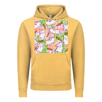 Vintage Mustard Easter Bunnies With Carrots Seamless Pattern Vintage Hoodie - BundleAndBundleShop