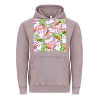 Vintage Zinc Easter Bunnies With Carrots Seamless Pattern Vintage Hoodie - BundleAndBundleShop