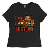 Black i am black history black boy peekaboo juneteenth Ladies Tee - CowGirlArtShop