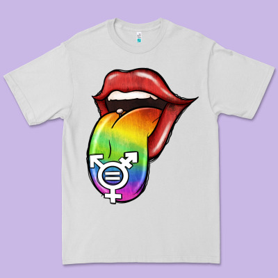Pride Lgbt Sign Tongue Premium Tee Designed By Jasminsmagicworld