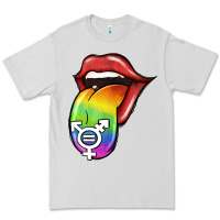 Dove Grey Pride LGBT Sign Tongue Premium Tee - Jasminsmagicworld