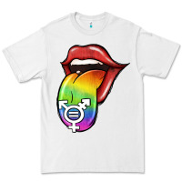White Pride LGBT Sign Tongue Premium Tee - Jasminsmagicworld