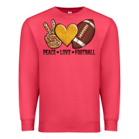 Cardinal peace love football revize Premium Sweatshirt - AdoDesignShop