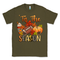 Army Green tis the season football Classic Tee - CowGirlArtShop