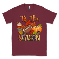 Burgundy tis the season football Classic Tee - CowGirlArtShop
