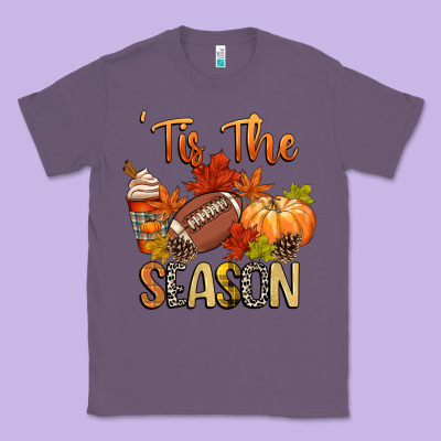 Tis The Season Football Classic Tee Designed By Cowgirlartshop