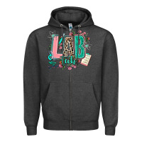 Charcoal Heather lab tech Zipper Hoodie - AdoDesignShop