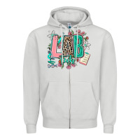 Dove Grey lab tech Zipper Hoodie - AdoDesignShop