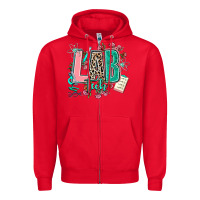 Red lab tech Zipper Hoodie - AdoDesignShop