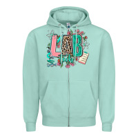 Seafoam lab tech Zipper Hoodie - AdoDesignShop