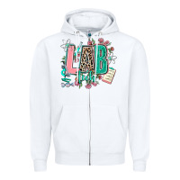 White lab tech Zipper Hoodie - AdoDesignShop