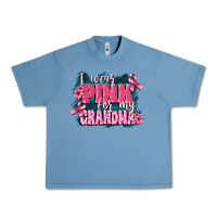 Pebble Blue i wear pink for my grandma Urban Heavy Tee - FaDigitalArtStudio
