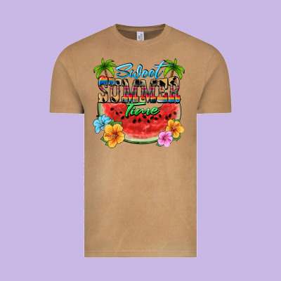 Sweet Summer Time Vintage Tee Designed By Fadigitalartstudio