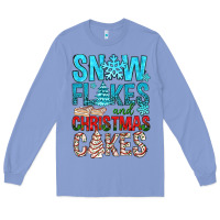 Snow Flakes Aad Christmas Cakes Long Sleeve Tee | Teevron