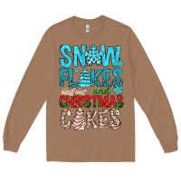 Toasted Coconut Snow Flakes aAd Christmas Cakes Long Sleeve Tee - BundleAndBundleShop