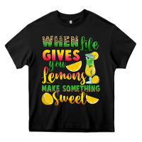 Black when life gives you lemons make something Heavy Core Tee - RanaPortraitStore