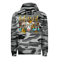 Slate Camo Western Blessed Mom Baby Calf Mother's Day Premium Hoodie - LillyAllenDesigns