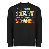 Black happy first day of school Heavyweight Sweatshirt - AdoDesignShop
