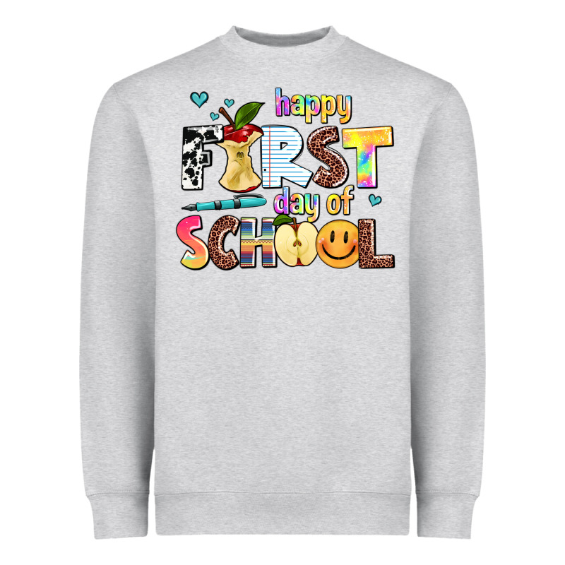 Happy First Day Of School Heavyweight Sweatshirt by AdoDesignShop | Teevron