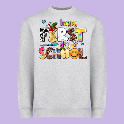 Happy First Day Of School Heavyweight Sweatshirt Designed By Adodesignshop