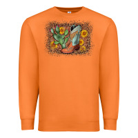 Carrot cowboy boots cactus leopard Premium Sweatshirt - AdoDesignShop