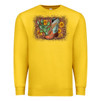 Lemon cowboy boots cactus leopard Premium Sweatshirt - AdoDesignShop