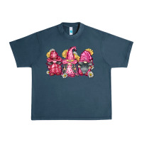 Midnight Navy breast cancer gnomes Urban Heavy Tee - FaDigitalArtStudio