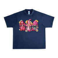 Navy breast cancer gnomes Urban Heavy Tee - FaDigitalArtStudio