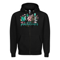 Black nurse practitioner Zipper Hoodie - AdoDesignShop