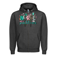Charcoal Heather nurse practitioner Zipper Hoodie - AdoDesignShop