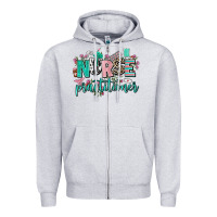 Heather Grey nurse practitioner Zipper Hoodie - AdoDesignShop