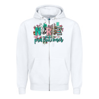 White nurse practitioner Zipper Hoodie - AdoDesignShop