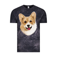 Cloud Black Corgi Vintage Tee - Jasminsmagicworld