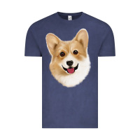 Vintage Denim Corgi Vintage Tee - Jasminsmagicworld