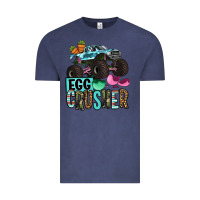 Vintage Denim Easter Day Monster truck Easter egg crusher Vintage Tee - OliviaCreatesArt