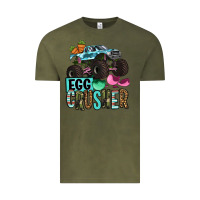 Vintage Olive Easter Day Monster truck Easter egg crusher Vintage Tee - OliviaCreatesArt