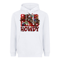 White rodeo christmas howdy Heavyweight Hoodie - AdoDesignShop