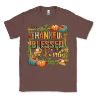 Chestnut thankful blessed and kind of a mess Classic Tee - CowGirlArtShop