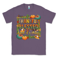 Lavender thankful blessed and kind of a mess Classic Tee - CowGirlArtShop