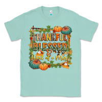 Seafoam thankful blessed and kind of a mess Classic Tee - CowGirlArtShop
